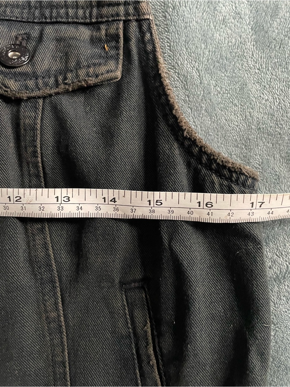 Free People Black Denim Utility Vest - Picture 10 of 12